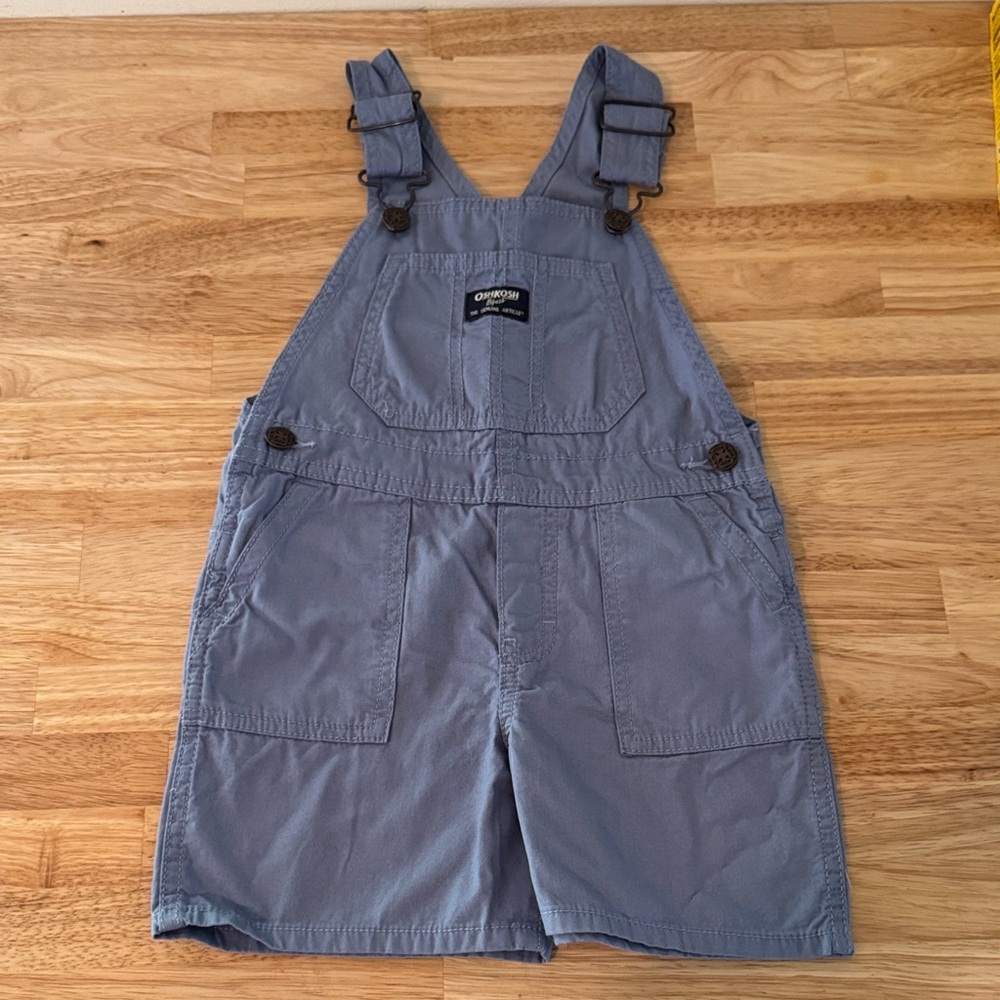 OshKosh B'gosh Blue Short Overalls with Pockets